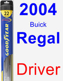 Driver Wiper Blade for 2004 Buick Regal - Hybrid