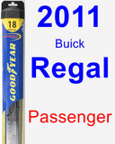 Passenger Wiper Blade for 2011 Buick Regal - Hybrid