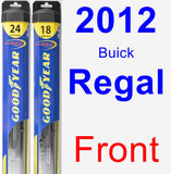 Front Wiper Blade Pack for 2012 Buick Regal - Hybrid