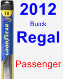 Passenger Wiper Blade for 2012 Buick Regal - Hybrid