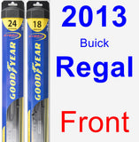 Front Wiper Blade Pack for 2013 Buick Regal - Hybrid