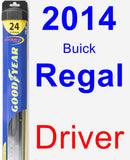 Driver Wiper Blade for 2014 Buick Regal - Hybrid
