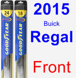 Front Wiper Blade Pack for 2015 Buick Regal - Hybrid