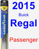 Passenger Wiper Blade for 2015 Buick Regal - Hybrid