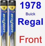 Front Wiper Blade Pack for 1978 Buick Regal - Hybrid
