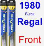Front Wiper Blade Pack for 1980 Buick Regal - Hybrid