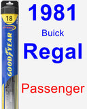 Passenger Wiper Blade for 1981 Buick Regal - Hybrid