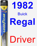 Driver Wiper Blade for 1982 Buick Regal - Hybrid