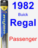Passenger Wiper Blade for 1982 Buick Regal - Hybrid