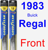 Front Wiper Blade Pack for 1983 Buick Regal - Hybrid