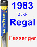 Passenger Wiper Blade for 1983 Buick Regal - Hybrid