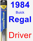 Driver Wiper Blade for 1984 Buick Regal - Hybrid