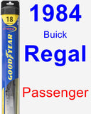 Passenger Wiper Blade for 1984 Buick Regal - Hybrid