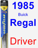 Driver Wiper Blade for 1985 Buick Regal - Hybrid