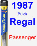 Passenger Wiper Blade for 1987 Buick Regal - Hybrid