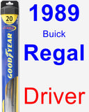 Driver Wiper Blade for 1989 Buick Regal - Hybrid