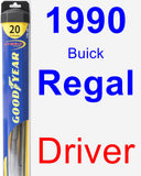 Driver Wiper Blade for 1990 Buick Regal - Hybrid