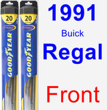 Front Wiper Blade Pack for 1991 Buick Regal - Hybrid