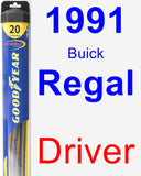 Driver Wiper Blade for 1991 Buick Regal - Hybrid