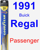 Passenger Wiper Blade for 1991 Buick Regal - Hybrid