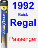 Passenger Wiper Blade for 1992 Buick Regal - Hybrid