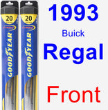 Front Wiper Blade Pack for 1993 Buick Regal - Hybrid