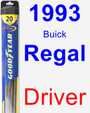 Driver Wiper Blade for 1993 Buick Regal - Hybrid