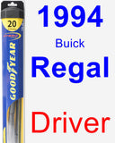 Driver Wiper Blade for 1994 Buick Regal - Hybrid