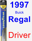 Driver Wiper Blade for 1997 Buick Regal - Hybrid