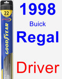 Driver Wiper Blade for 1998 Buick Regal - Hybrid