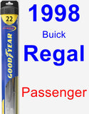 Passenger Wiper Blade for 1998 Buick Regal - Hybrid