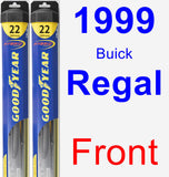 Front Wiper Blade Pack for 1999 Buick Regal - Hybrid