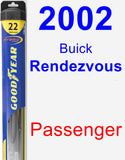 Passenger Wiper Blade for 2002 Buick Rendezvous - Hybrid