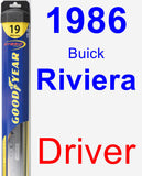 Driver Wiper Blade for 1986 Buick Riviera - Hybrid