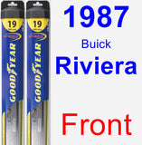Front Wiper Blade Pack for 1987 Buick Riviera - Hybrid