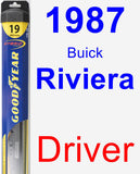 Driver Wiper Blade for 1987 Buick Riviera - Hybrid