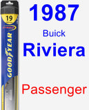 Passenger Wiper Blade for 1987 Buick Riviera - Hybrid