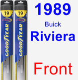 Front Wiper Blade Pack for 1989 Buick Riviera - Hybrid