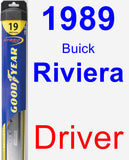 Driver Wiper Blade for 1989 Buick Riviera - Hybrid