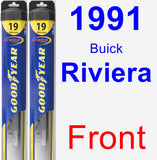 Front Wiper Blade Pack for 1991 Buick Riviera - Hybrid