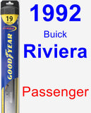 Passenger Wiper Blade for 1992 Buick Riviera - Hybrid