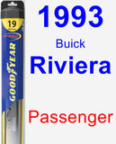 Passenger Wiper Blade for 1993 Buick Riviera - Hybrid