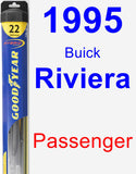 Passenger Wiper Blade for 1995 Buick Riviera - Hybrid