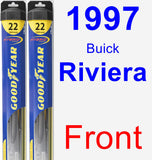 Front Wiper Blade Pack for 1997 Buick Riviera - Hybrid