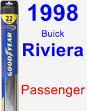 Passenger Wiper Blade for 1998 Buick Riviera - Hybrid