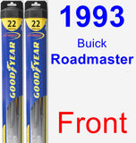 Front Wiper Blade Pack for 1993 Buick Roadmaster - Hybrid