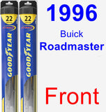 Front Wiper Blade Pack for 1996 Buick Roadmaster - Hybrid