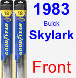 Front Wiper Blade Pack for 1983 Buick Skylark - Hybrid