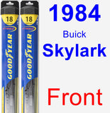 Front Wiper Blade Pack for 1984 Buick Skylark - Hybrid