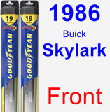 Front Wiper Blade Pack for 1986 Buick Skylark - Hybrid